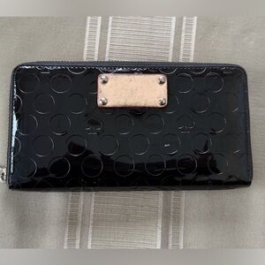 Kate Spade Black Patent Leather Wallet